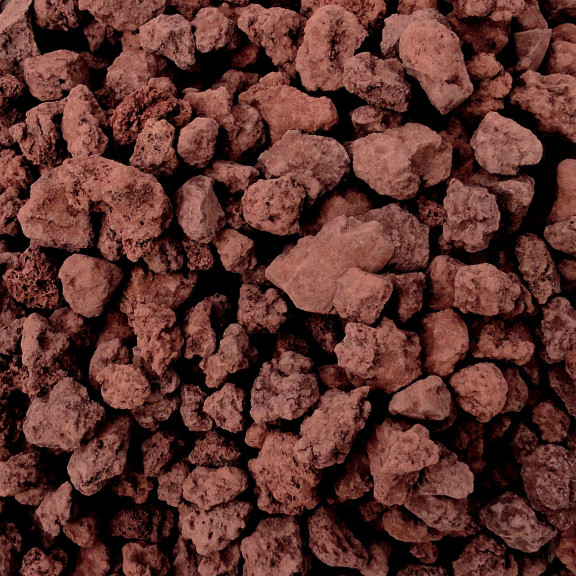 red volcanic lapillo